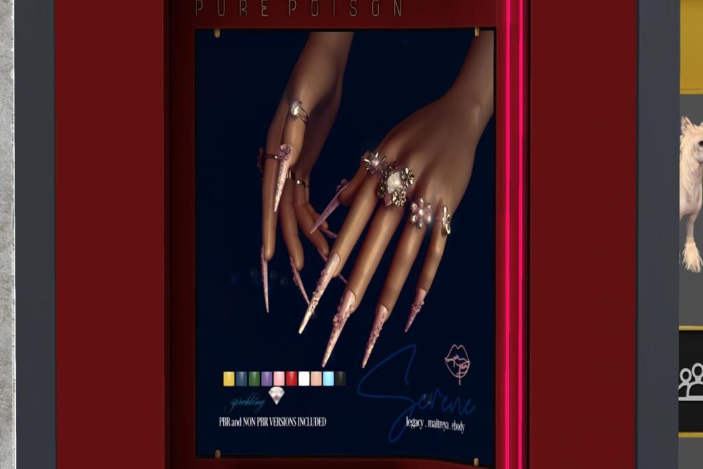 Serene Nails and Rings - Legacy/Maitreya/Reborn, L$499