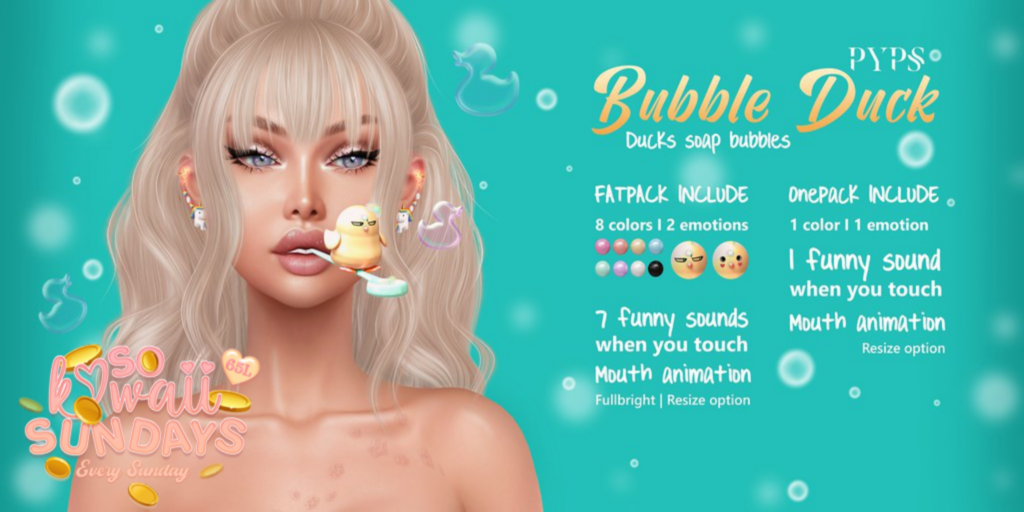 Bubble Duck Accessory	&lt;a href=&quot;http://maps.secondlife.com/secondlife/Future%20Dreams/52/193/899&quot;&gt;Teleport&lt;/a&gt;