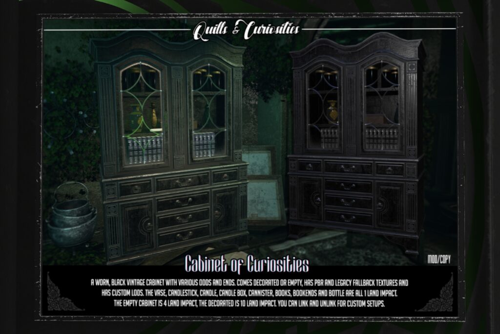 Cabinet of Curiosities Decor, L$350