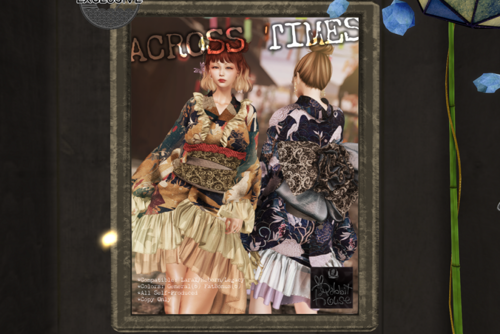 Across Times Yukata - Legacy/MaitreyaX/Reborn, L$325 each/L$700 FP