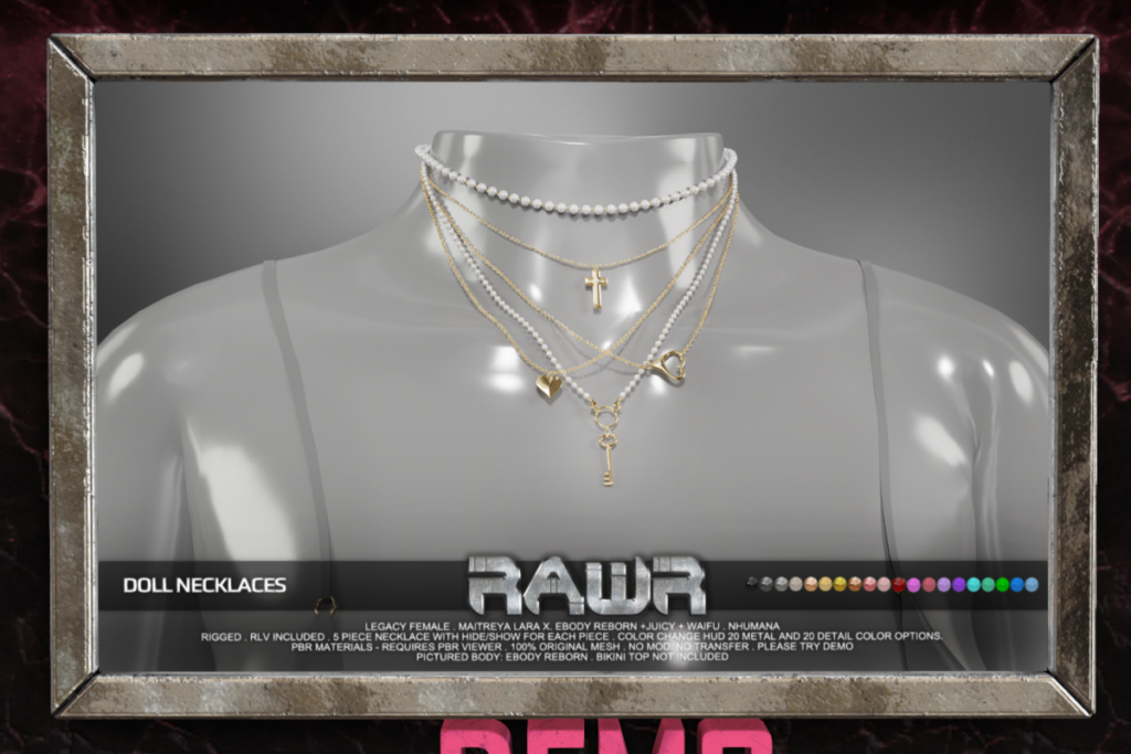 Doll Necklace - Legacy/MaitreyaX/NHumana/Reborn/+mods, L$299