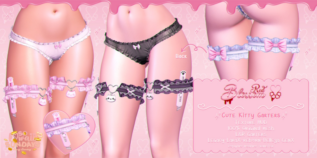 Cute Kitty Garters - GenX/Legacy/MaitreyaX/Reborn	&lt;a href=&quot;http://maps.secondlife.com/secondlife/Anhedonia/122/132/999&quot;&gt;Teleport&lt;/a&gt;