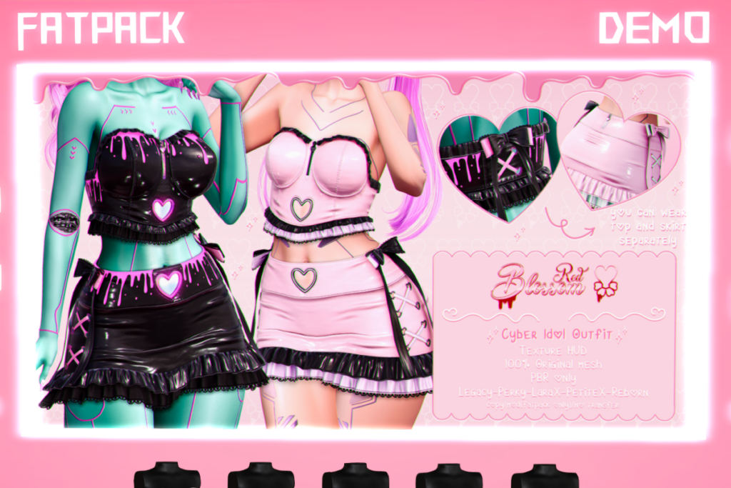 Cyber Idol Outfit - Legacy/MaitreyaX/Reborn/+mods, L$380 each/L$1999 FP