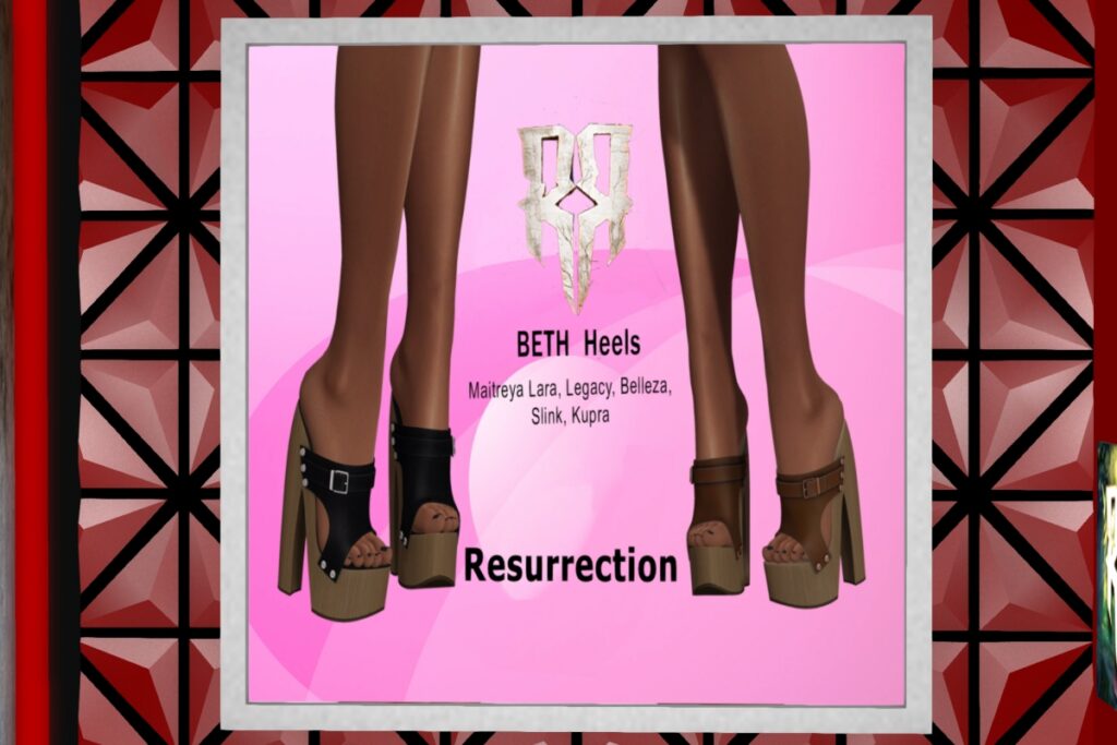 Beth Heels - BellezaOG/Inithium/Legacy/Maitreya/Slink, L$99 each/L$699 FP