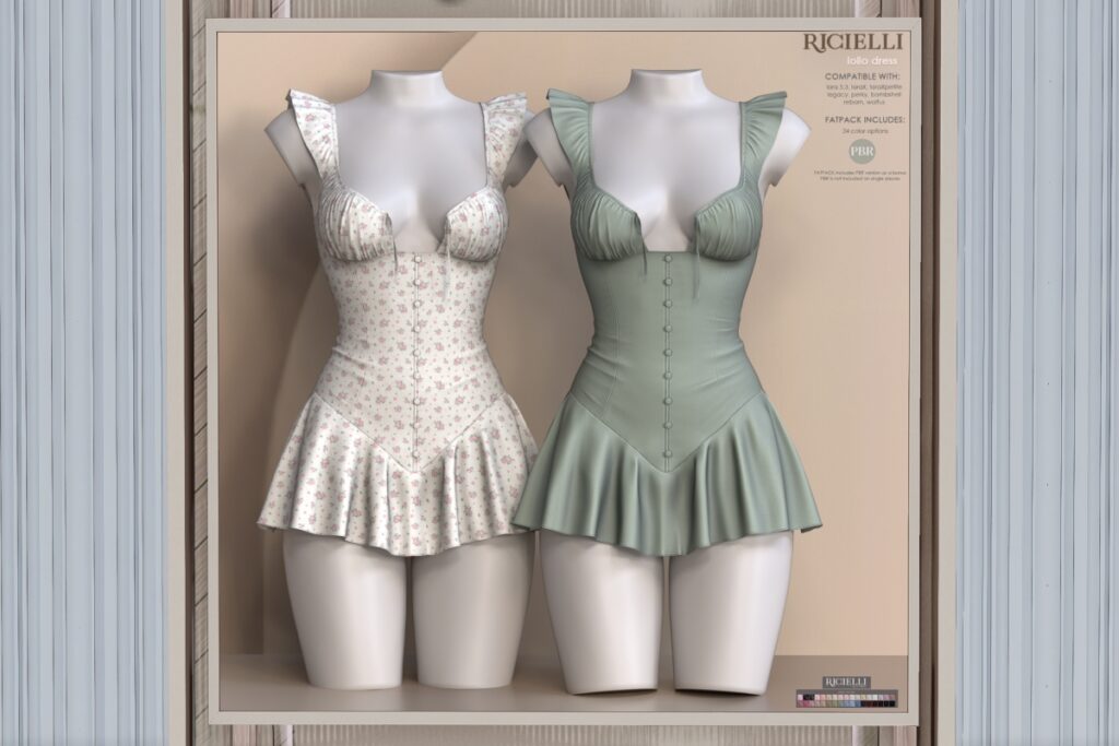 Lollo Dress - Legacy/Maitreya/Reborn/+mods, L$329 each/L$1299 FP