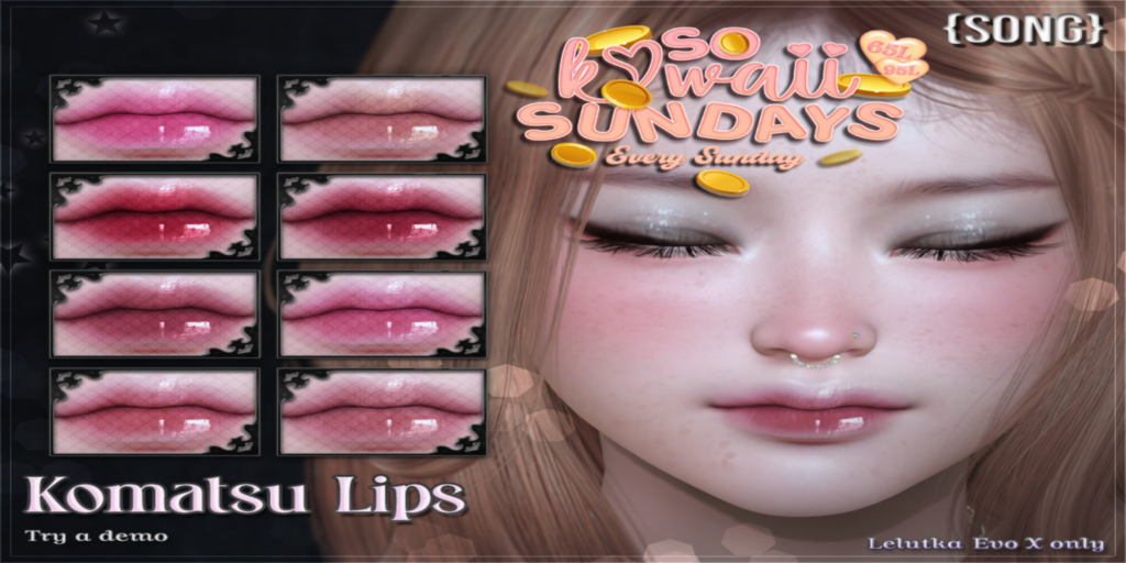 Komatsu Lipstick - EvoX	&lt;a href=&quot;http://maps.secondlife.com/secondlife/Meringue/61/83/1064&quot;&gt;Teleport&lt;/a&gt;