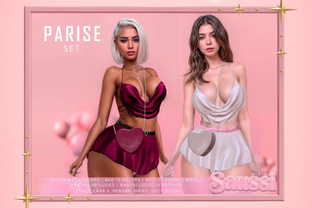 Parise Set - Legacy/MaitreyaX/Reborn/+mods, L$199-L$270 each/L$450-L$950 each FP