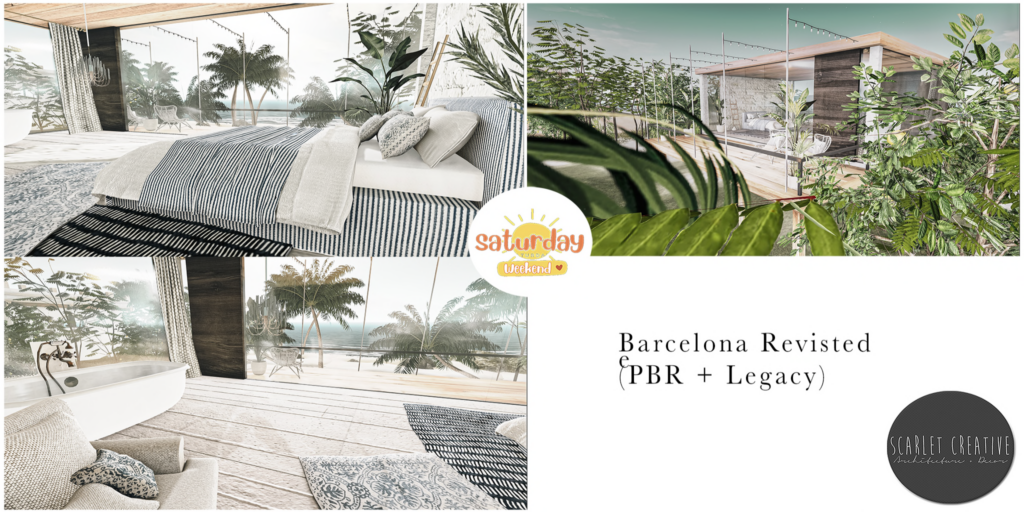 Barcelona Revisited Cabin	&lt;a href=&quot;http://maps.secondlife.com/secondlife/Scarlet%20Creative/61/66/22&quot;&gt;Teleport&lt;/a&gt;
