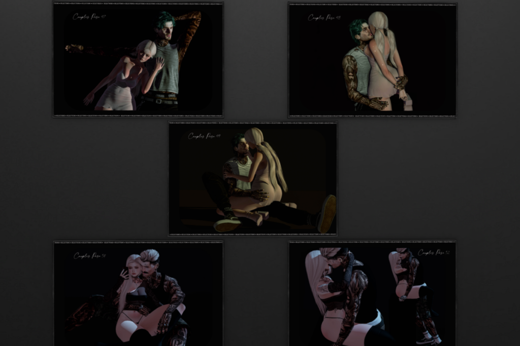 Couples Poses, L$200 each/L$650 FP