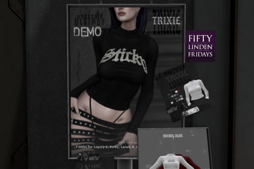 Trixie T-Shirt - Legacy/MaitreyaX/Reborn/+mods	&lt;a href=&quot;http://maps.secondlife.com/secondlife/Shadows/146/159/23&quot; target=&quot;_blank&quot;&gt;Teleport&lt;/a&gt;