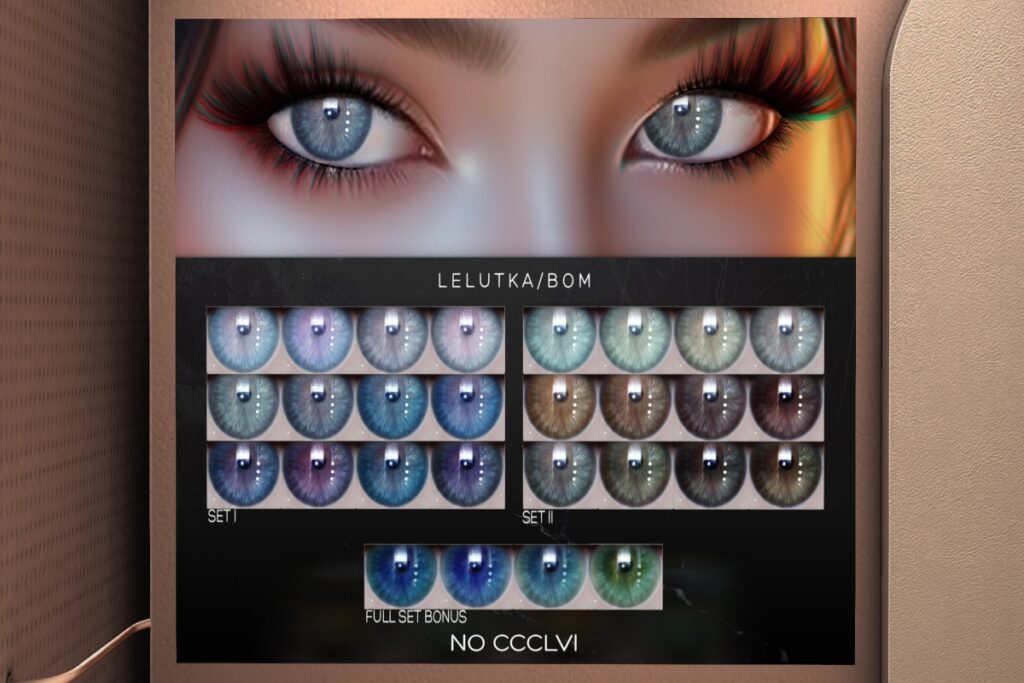 NO CCCLVI Eyes - BOM/EvoX, L$288 each/L$500 FP