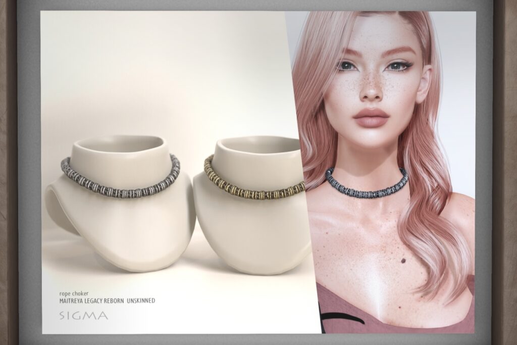 Rope Choker - Legacy/Maitreya/Reborn/unrigged, L$290
