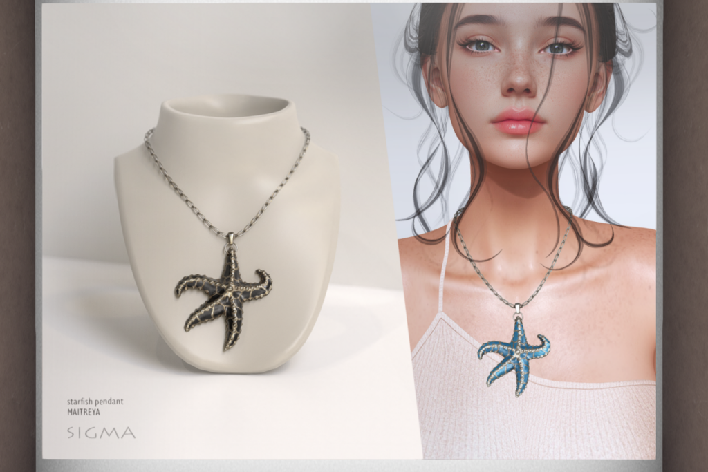 Starfish Pendant - Maitreya, L$320