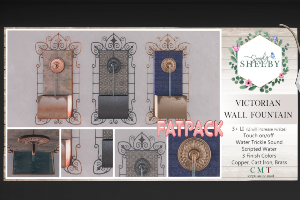 Victorian Wall Fountain, L$185
