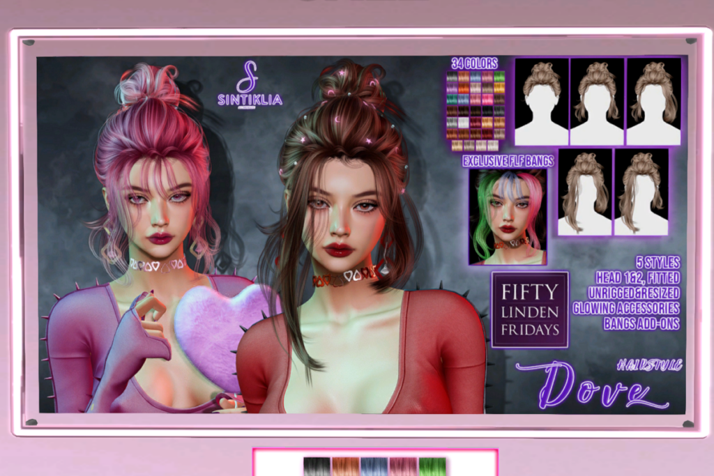 Dove Hair	&lt;a href=&quot;http://maps.secondlife.com/secondlife/Sintiklia/154/82/66&quot; target=&quot;_blank&quot;&gt;Teleport&lt;/a&gt;