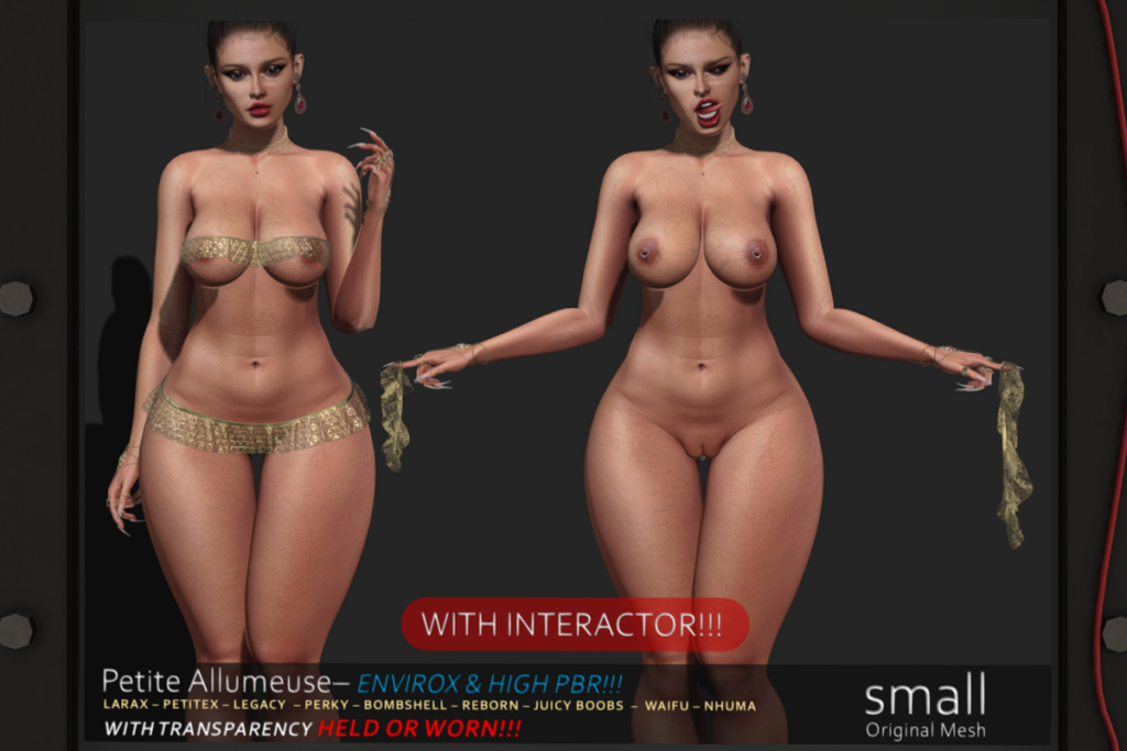 Petite Allumeuse Set - Legacy/MaitreyaX/Nhumana/Reborn/+mods, L$699 each/L$1999 FP