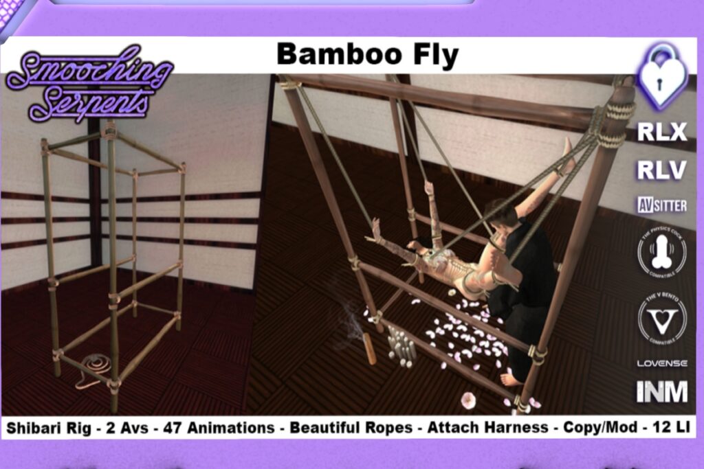 Bamboo Fly Shibari Decor, L$400