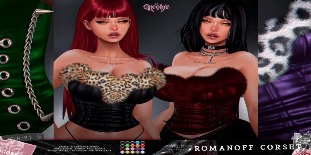 Romanoff Corset - Legacy/Reborn/+mods	&lt;a href=&quot;http://maps.secondlife.com/secondlife/Cookies/217/189/2222&quot;&gt;Teleport&lt;/a&gt;