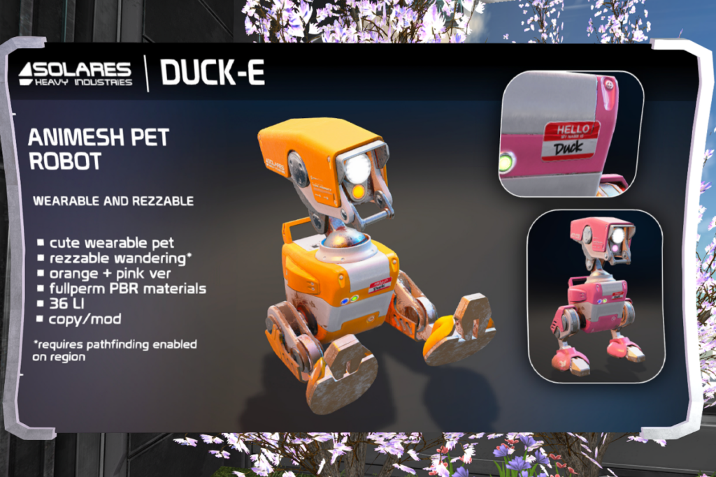 Duck-E Animesh Pet Robot, L$699