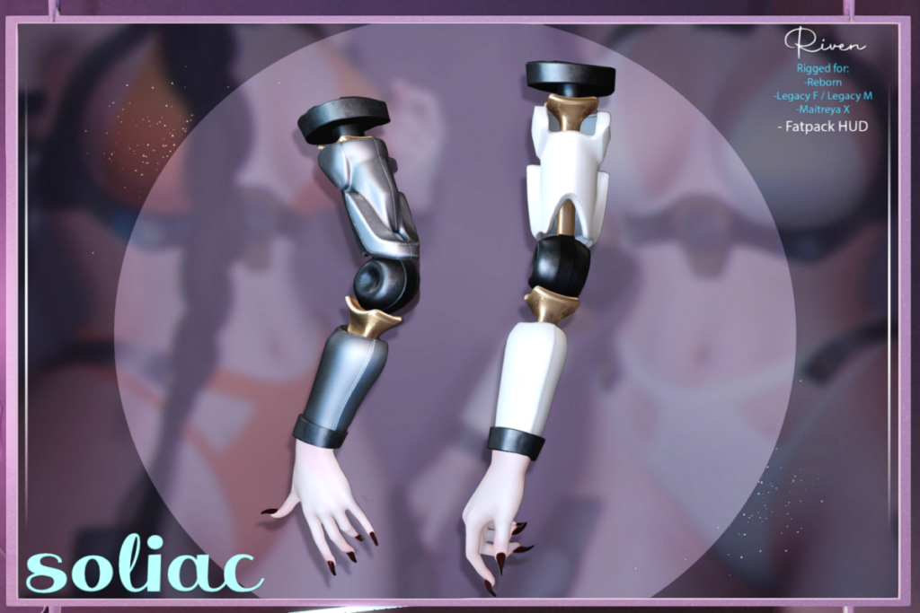 Riven Arms - Legacy/MaitreyaX/Reborn, L$199 each/L$599 FP