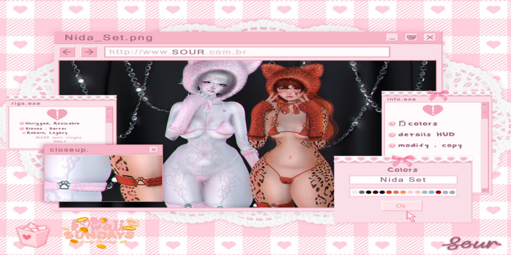 Nida Set - Legacy/Reborn/+mods	&lt;a href=&quot;https://maps.secondlife.com/secondlife/Tomoeda/114/172/28&quot;&gt;Teleport&lt;/a&gt;