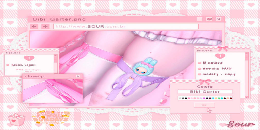 Bibi Garter for Maze Soft Thighs - Legacy/Reborn/+mods	&lt;a href=&quot;http://maps.secondlife.com/secondlife/Tomoeda/134/171/28&quot;&gt;Teleport&lt;/a&gt;