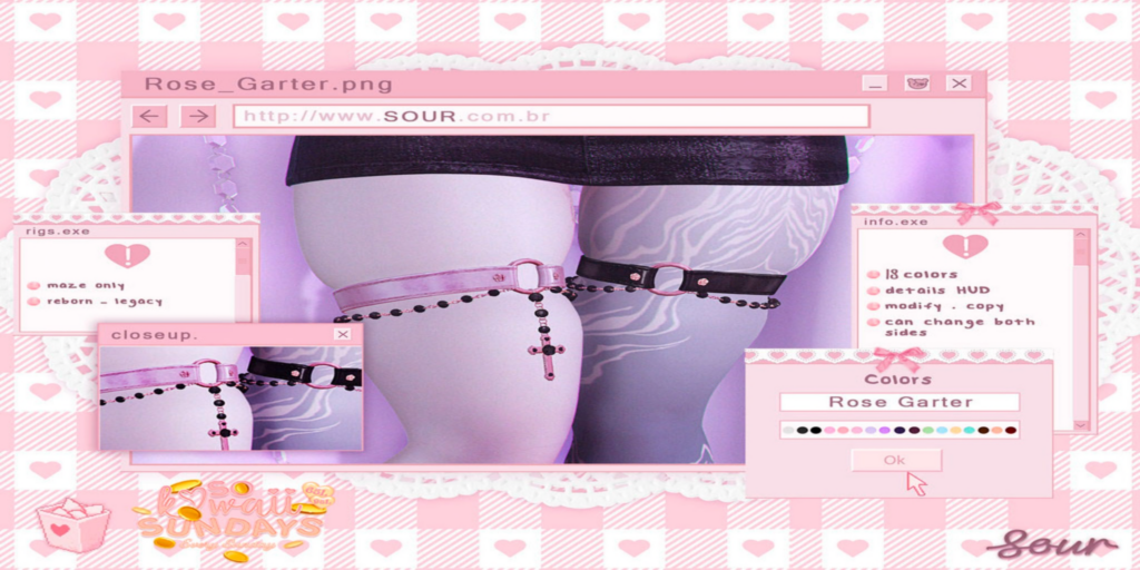 Rose Garter for Maze Soft Thighs - Legacy/Reborn/+mods	&lt;a href=&quot;http://maps.secondlife.com/secondlife/Tomoeda/173/204/28&quot;&gt;Teleport&lt;/a&gt;