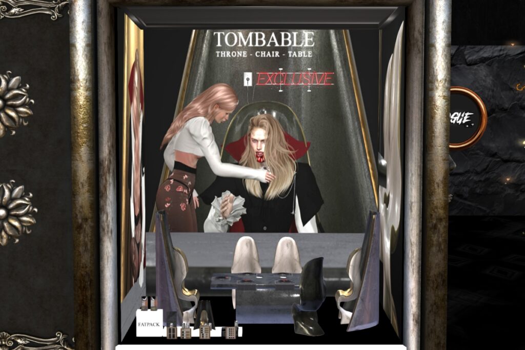 Tombable Decor Set, L$350-L$590 each/L$700 PG FP/L$800 Adult FP