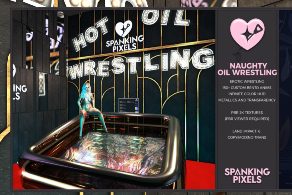 Naughty Oil Wrestling, L$1450