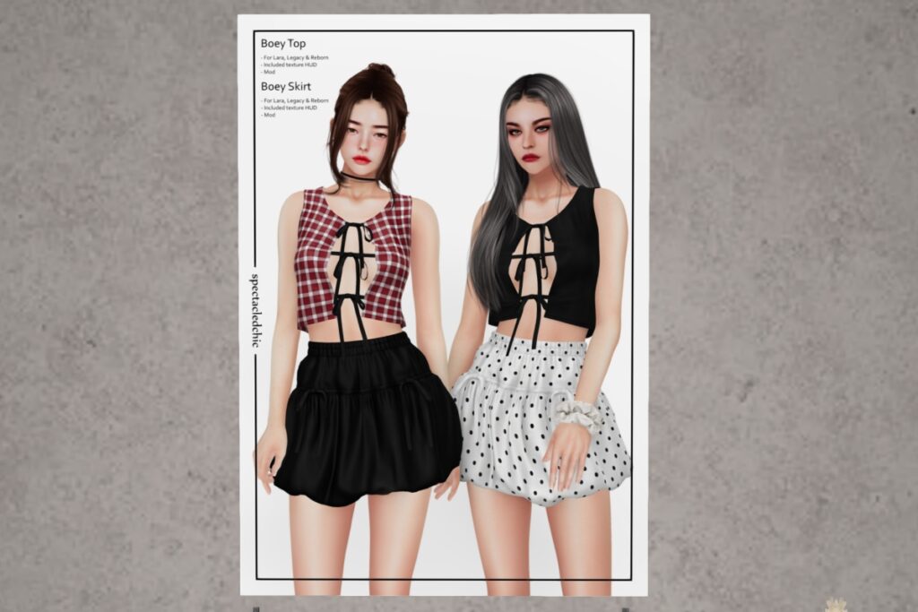 Boey Outfit - Legacy/Maitreya/Reborn, L$399 each Body Pack/L$999 each FP