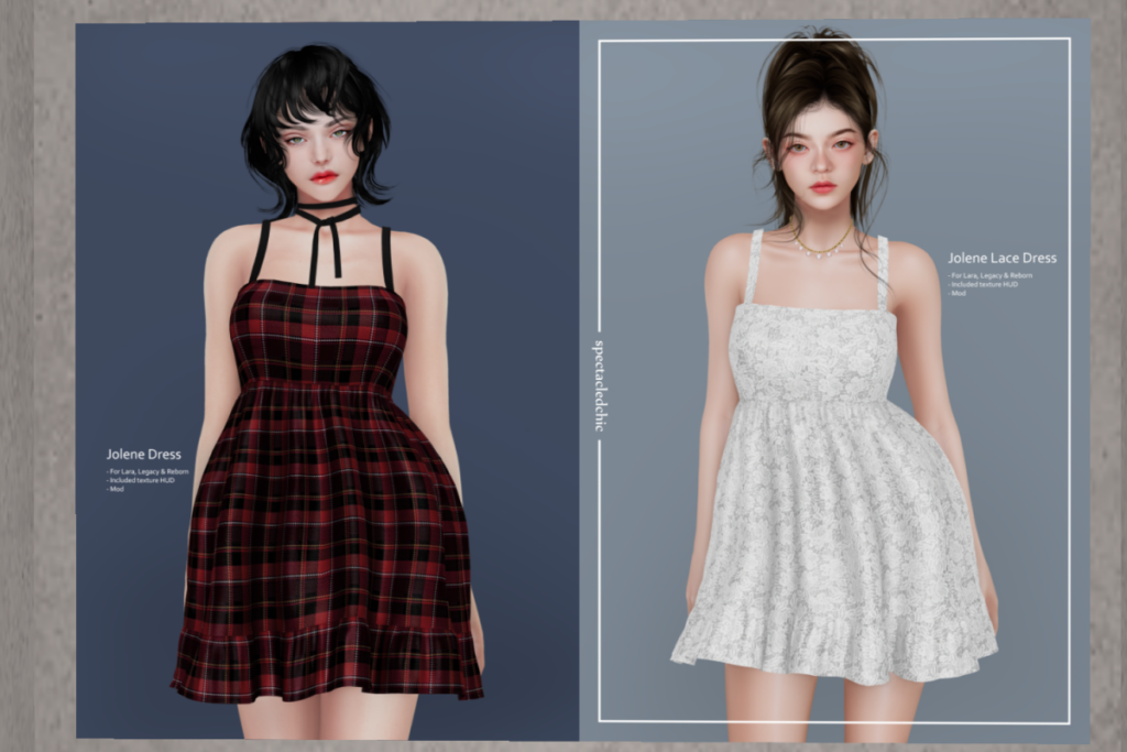Jolene Dress - Legacy/Maitreya/Reborn, L$399 each/L$888 FP