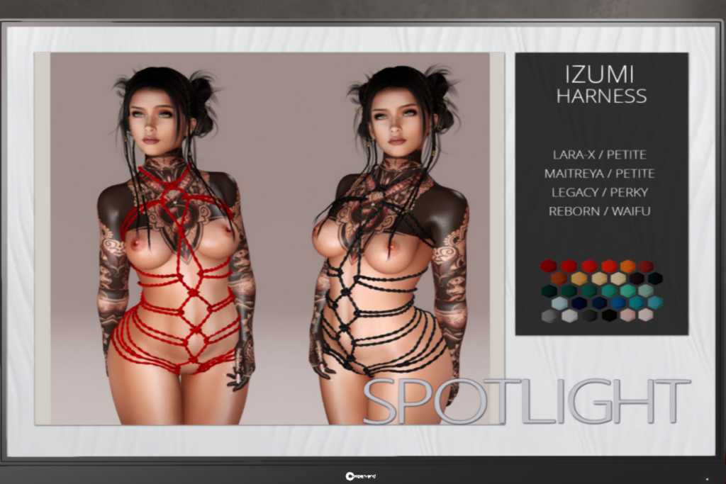 Izumi Harness - Legacy/Maitreya/Reborn/+mods, L$149