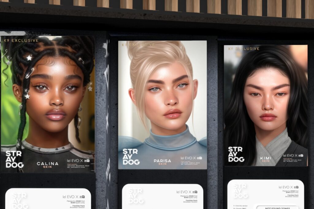Calina Skin, Parisa Skin, &amp; Kimi Skin - EvoX, L$590 each/L$1180 each FP