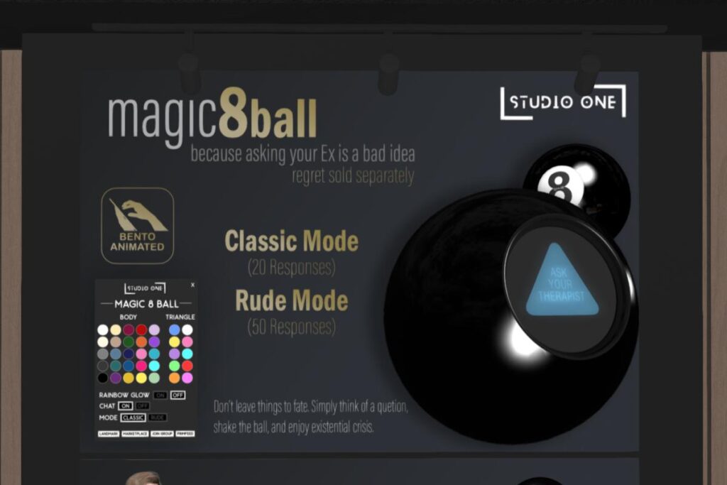 Magic 8 Ball, L$369