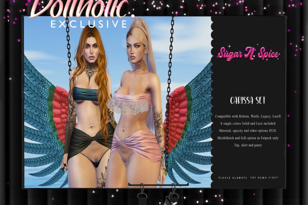 Carissa Set - Legacy/MaitreyaX/Reborn/+mods, L$169 each/L$357 FP