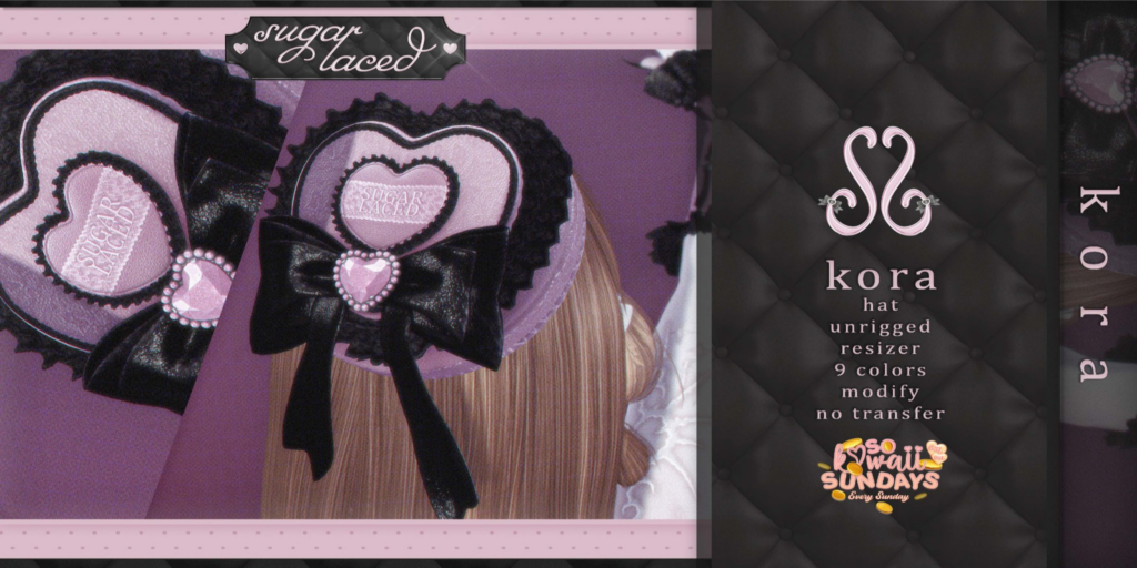 Kora Hat	&lt;a href=&quot;http://maps.secondlife.com/secondlife/Tomoeda/174/137/28&quot;&gt;Teleport&lt;/a&gt;