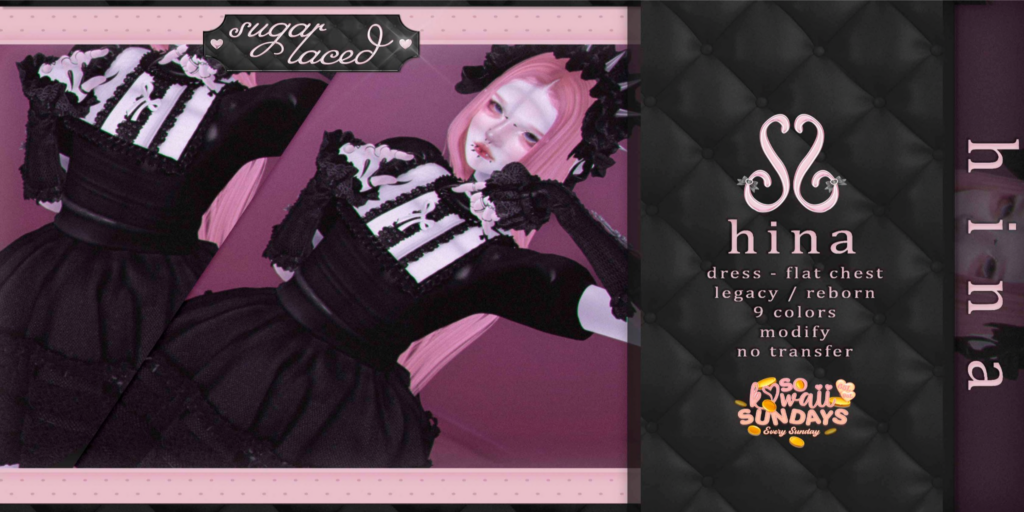 Hina Dress - Legacy/Reborn	&lt;a href=&quot;http://maps.secondlife.com/secondlife/Tomoeda/173/137/28&quot;&gt;Teleport&lt;/a&gt;