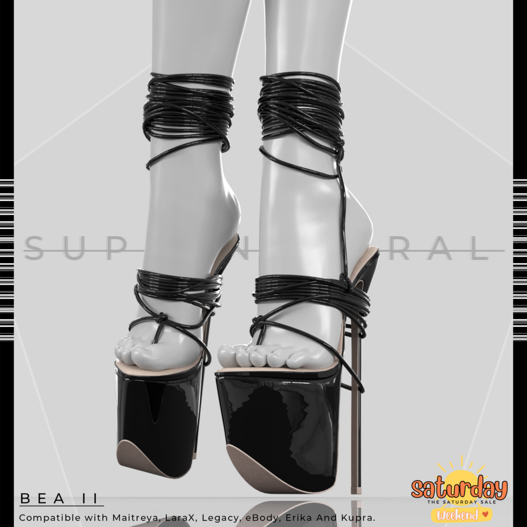 Bea II Heels - Erika/Inithium/Legacy/Maitreya/Reborn/+mods	&lt;a href=&quot;http://maps.secondlife.com/secondlife/Supernatural/128/162/458&quot;&gt;Teleport&lt;/a&gt;
