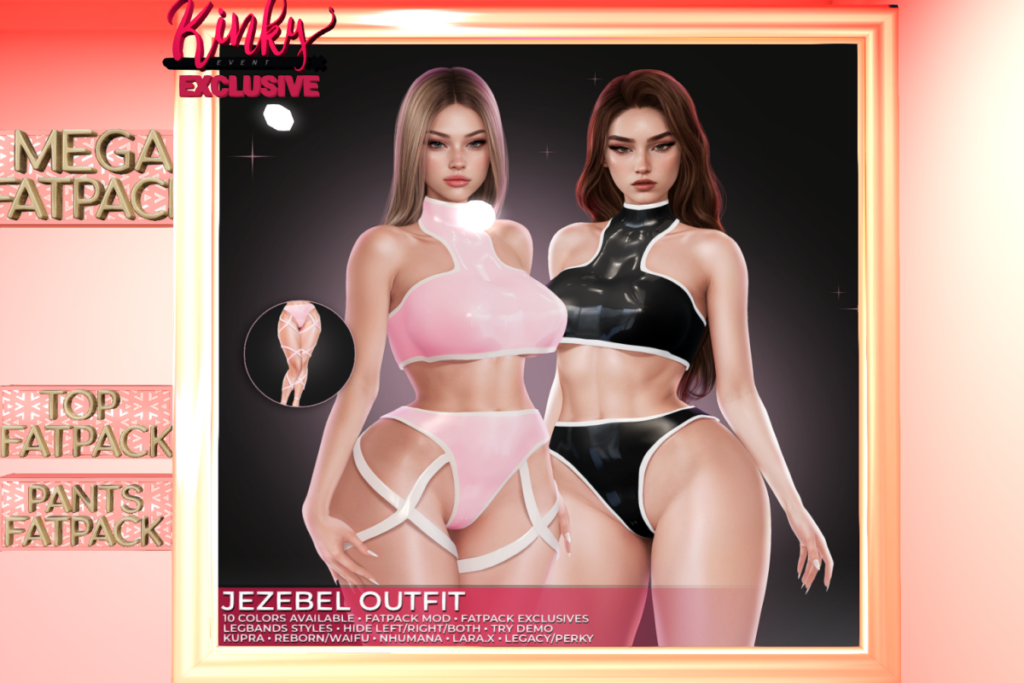 Jezebel Outfit - Inithium/Legacy/MaitreyaX/Nhumana/Reborn/+mods, L$199 each/L$999 each FP/L$1499 MP