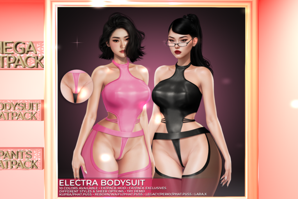 Electra Bodysuit and Pants - Legacy/MaitreyaX/Reborn/+mods, L$199 each/L$999 each FP/L$1499 MP