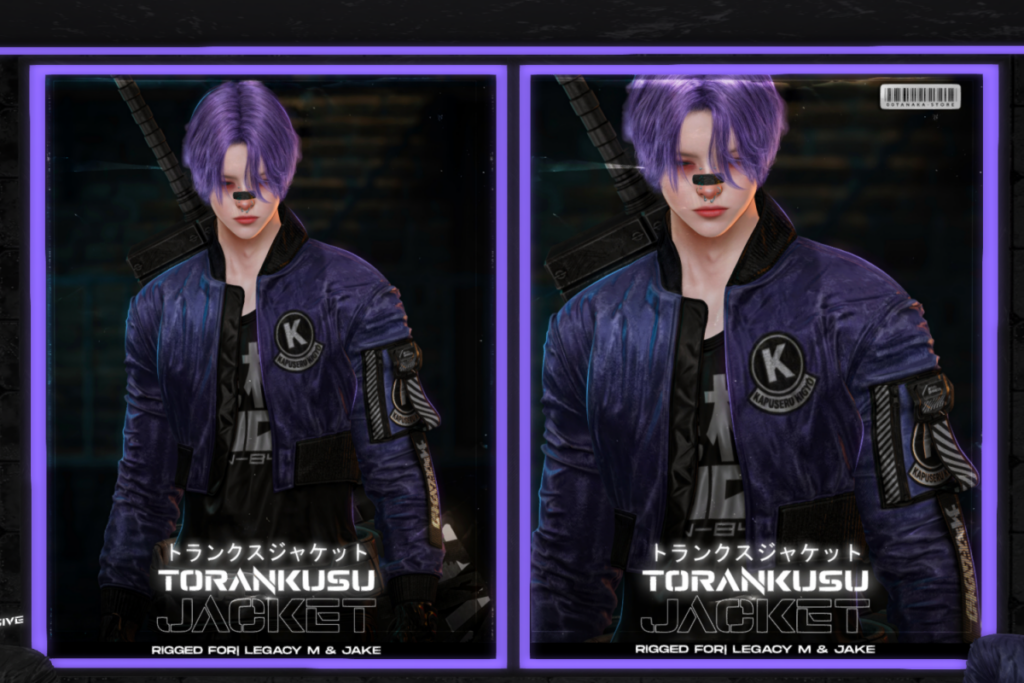 Torankusu Jacket - Jake/Legacy, L$350 each/L$1225 FP