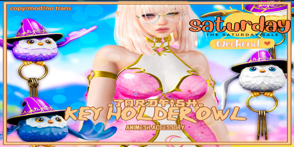 Keyholder Owl Animesh Accessory	&lt;a href=&quot;http://maps.secondlife.com/secondlife/Tardfish/122/138/32&quot;&gt;Teleport&lt;/a&gt;