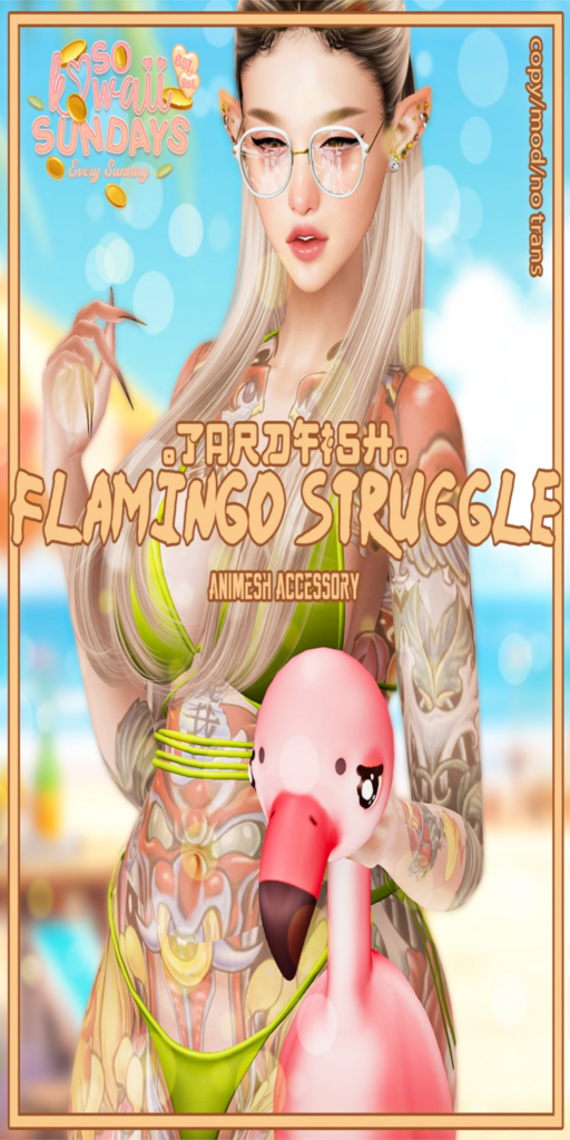 Flamingo Struggle Animesh Accessory	&lt;a href=&quot;http://maps.secondlife.com/secondlife/Tardfish/148/120/33&quot;&gt;Teleport&lt;/a&gt;