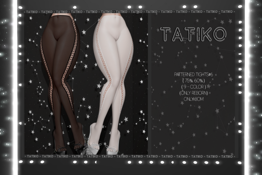 Patterned Tights #6 - BOM for Reborn, L$300