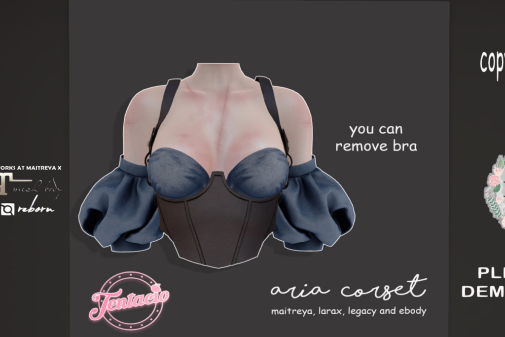 Aria Corset - Legacy/Maitreya/Reborn/+mods, L$245 each/L$999 FP