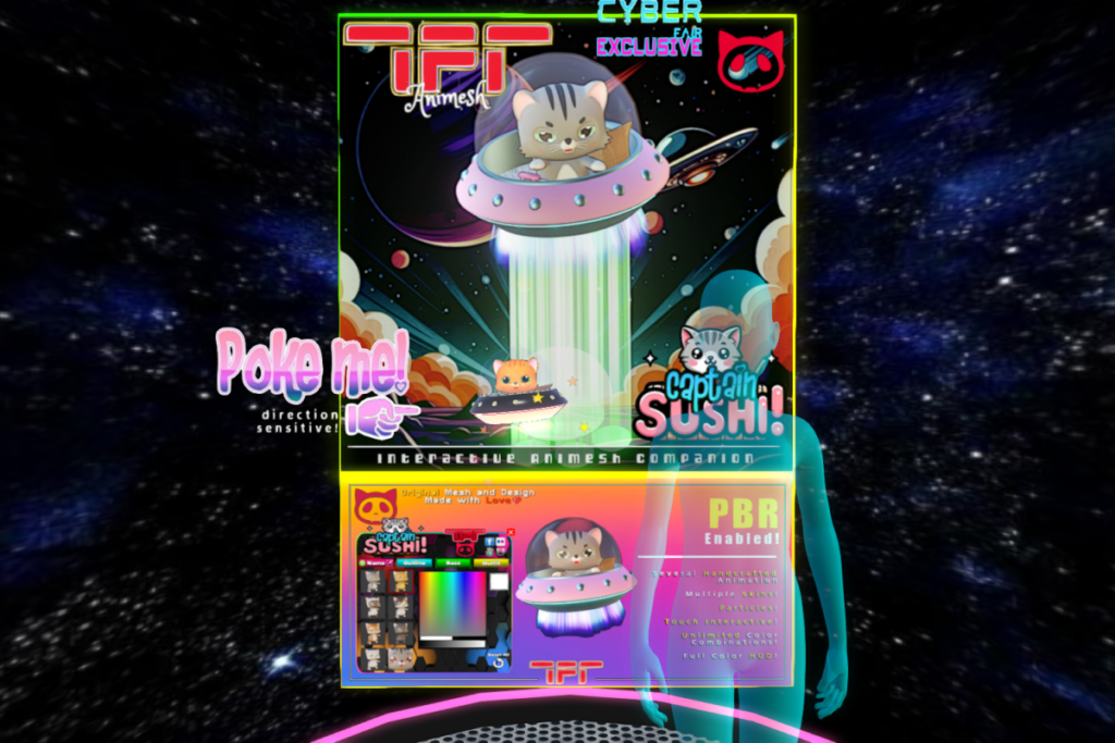 Captain Sushi! Interactive Animesh Companion, L$799