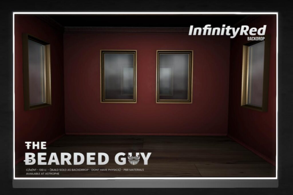 Infinity Red Backdrop, L$299