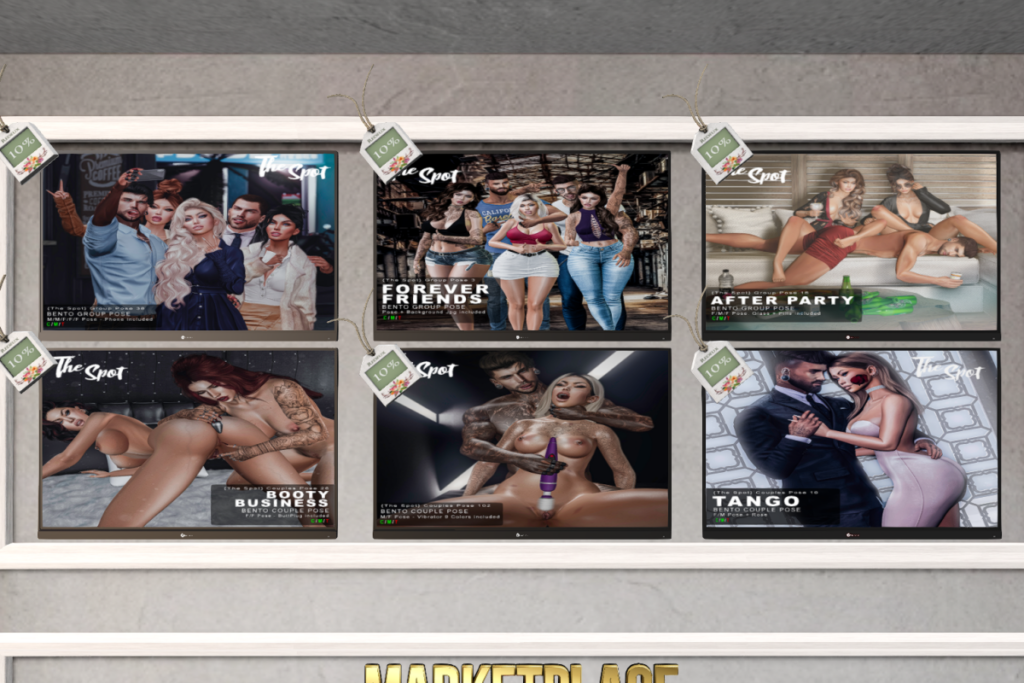 Various Group and Couples Poses, L$113 each