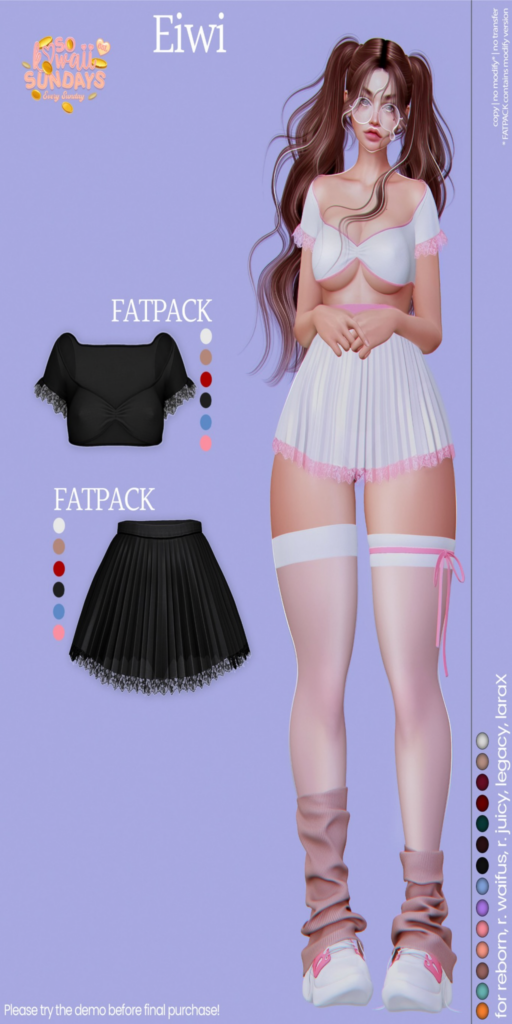 Eiwi Outfit - Legacy/MaitreyaX/Reborn/+mods	&lt;a href=&quot;http://maps.secondlife.com/secondlife/DLicious/76/32/1696&quot;&gt;Teleport&lt;/a&gt;