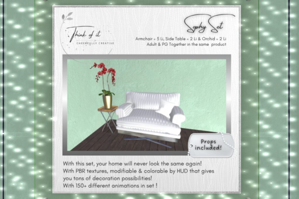 Sophy Decor Set, L$296